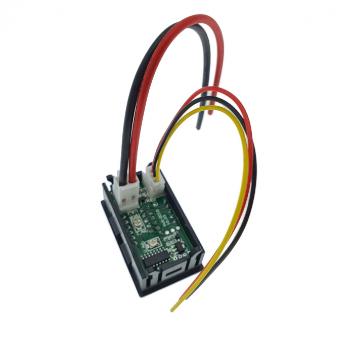 Voltmetru si ampermetru, capacitate masura DC 0 - 100V si 0 - 10A, afisaj digital, cu fire de conectare [6]