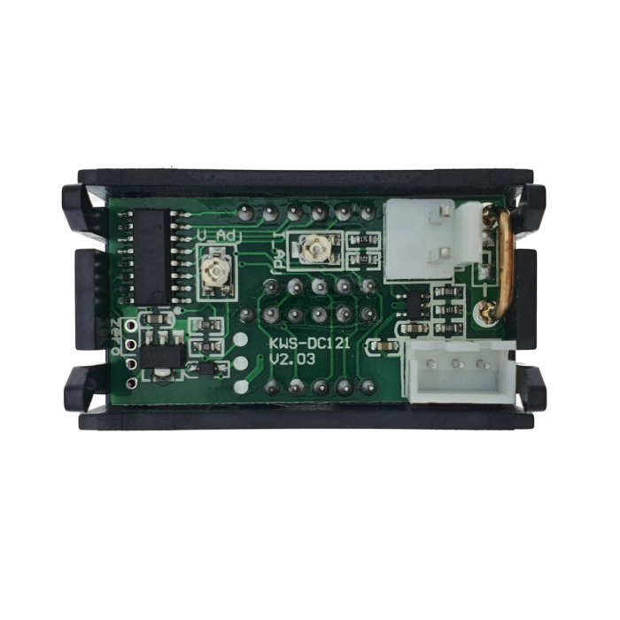 Voltmetru si ampermetru, capacitate masura DC 0 - 100V si 0 - 10A, afisaj digital, cu fire de conectare [5]