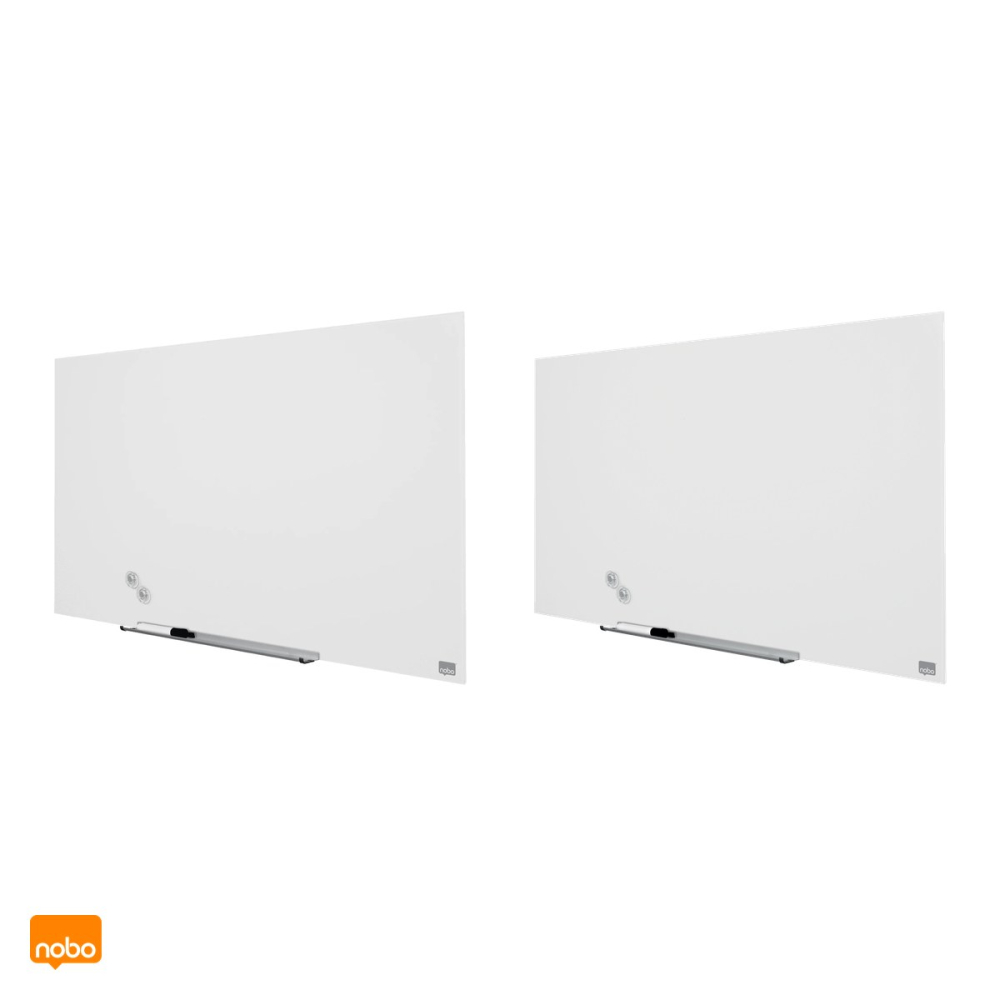 Whiteboard magnetic din sticla Nobo Diamond Widescreen 45 inch, fara rama, montaj ascuns InvisaMount, 1000x560 mm, alb [5]