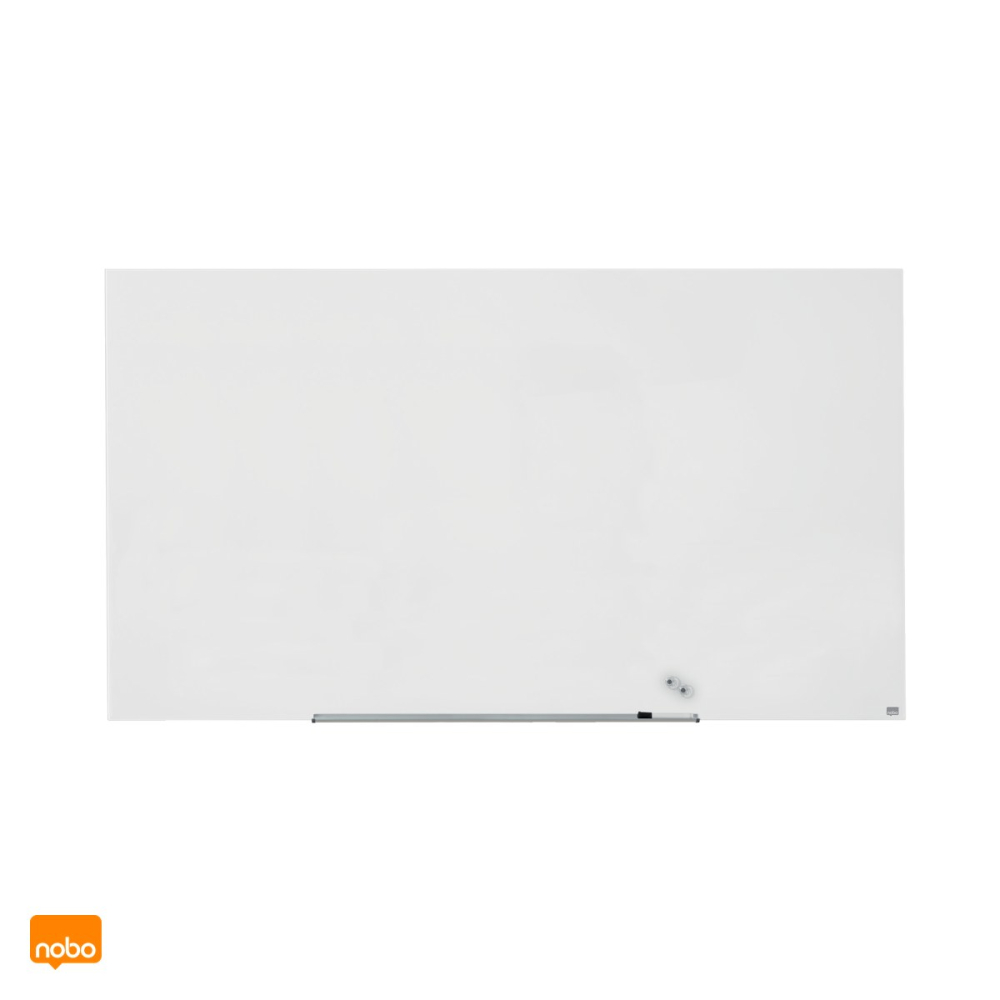 Whiteboard magnetic din sticla Nobo Diamond Widescreen 85 inch, fara rama, montaj ascuns InvisaMount, 1883x1059x22 mm, alb [5]