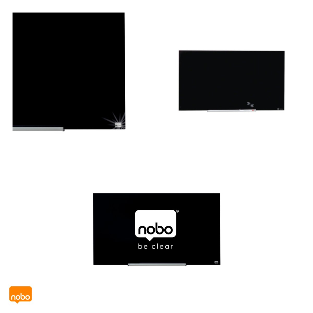 Whiteboard magnetic din sticla Nobo Impression Widescreen 43 inch, fara rama, montaj ascuns InvisaMount, alb [5]