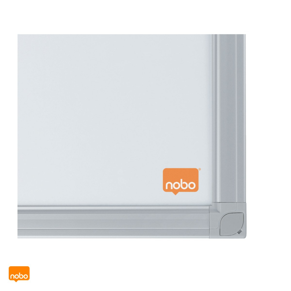 Whiteboard magnetic Nobo Essentials, suprafata din otel, rama din aluminiu de 12 mm, tavita pentru accesorii, 150x100 cm, alb [5]