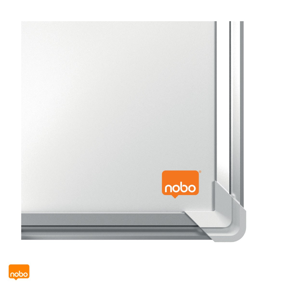 Whiteboard magnetic Nobo Premium Plus, otel lacuit, rama din aluminiu, montare prin colturi, tavita si marker incluse, 200x100 cm, alb [5]