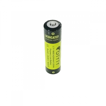 Acumulator 18650 Li-Ion, OTYTY BRC-18650-4200, 3.7V 4200mAh, verde cu negru [2]