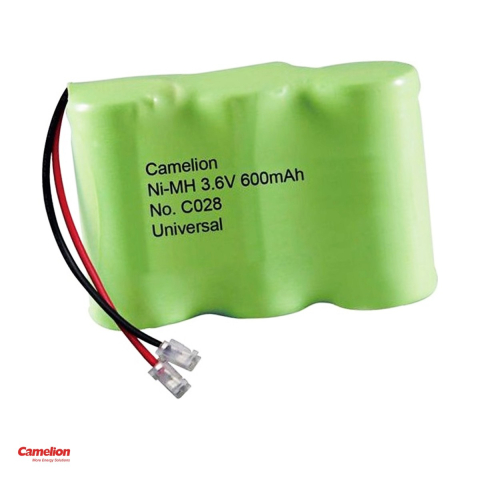 Energy - Acumulator Camelion C028 60AAH3BMU, Ni-MH, 3.6 V, 600 mAh, cu fir si conector, 3 elemente, preincarcat, bulk