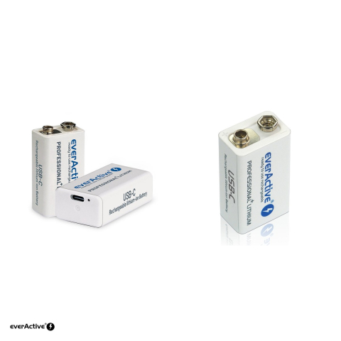 Acumulator everActive Professional Line 9V 550 EVHR22-550, Li-Ion, 7.4 V, 550 mAh, incarcare directa prin USB-C, in blister [3]
