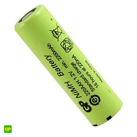 Energy - Acumulator GP 220AAH, Ni-MH, format AA, 1.2 V, 2200 mAh, 14.5 x 49.2 mm, bulk