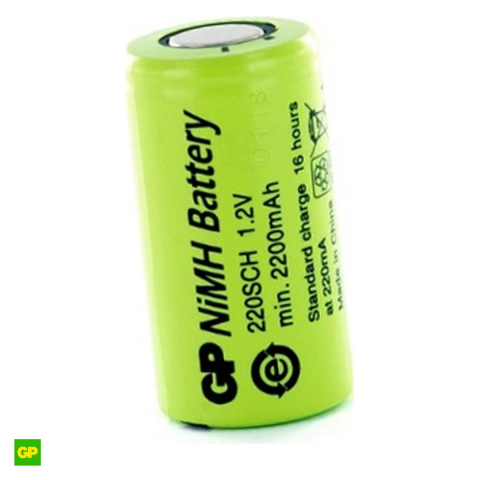 Energy - Acumulator GP 220SCH, Ni-MH, format SC, 1.2 V, 2200 mAh, 23 x 43 mm, bulk