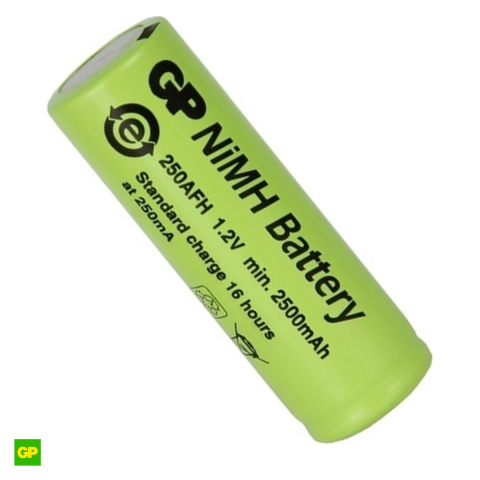 Energy - Acumulator GP 250AFH, Ni-MH, format A, 1.2 V, 2500 mAh, 17 x 50 mm, bulk