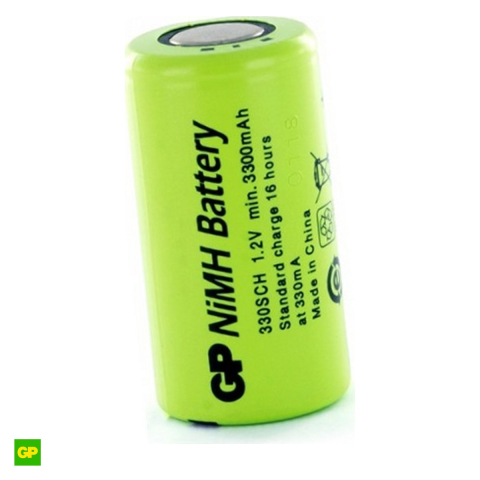 Energy - Acumulator GP 330SCH, Ni-MH, format SC, 1.2 V, 3300 mAh, 23 x 43 mm, bulk