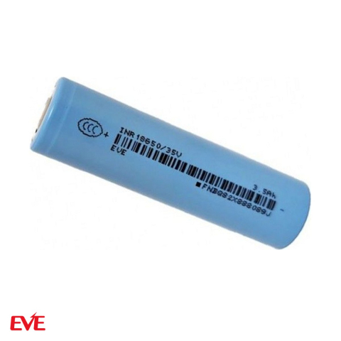 Energy - Acumulator Li-Ion 18650 EVE INR18650-35V, 3.6 V, 3500 mAh, descarcare max. 10.2 A, 18.35 x 65.1 mm, verde, bulk