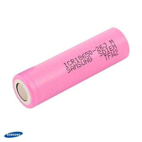 Energy - Acumulator Li-Ion 18650 Samsung ICR18650-26JM, 3.63 V, 2600 mAh, descarcare max. 5.2 A, 18.4 x 65 mm, bulk