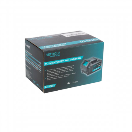 Acumulator Li-Ion universal, Detoolz DZ-SE203, 18V/4Ah [2]