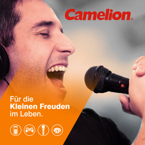 Acumulator Reincarcabil 9V Camelion Ni-MH 250mAh Preincarcat, pentru Microfoane, Detectoare, Multimetre, 1000 Cicluri [3]