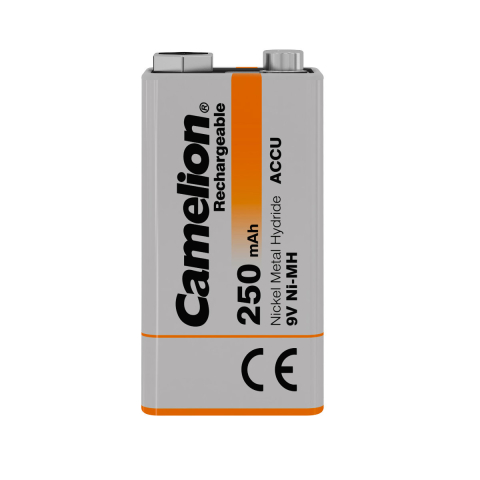 Acumulator Reincarcabil 9V Camelion Ni-MH 250mAh Preincarcat, pentru Microfoane, Detectoare, Multimetre, 1000 Cicluri [4]