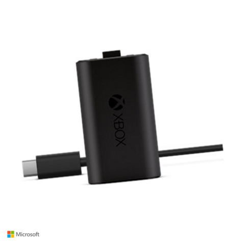 Accesorii console - Acumulator reincarcabil Xbox Rechargeable Battery cu cablu USB-C 2,7 m, pentru controllere Xbox Wireless cu port USB-C, pana la 30 de ore, negru, SXW-00006