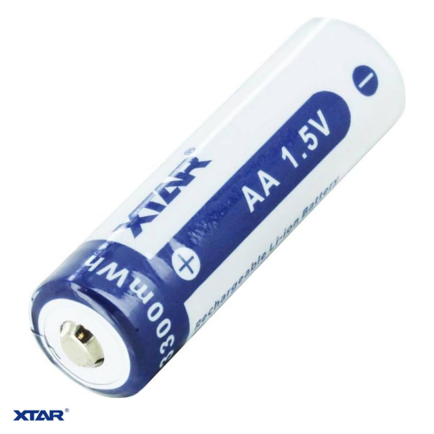 Energy - Acumulator XTAR AA 3300 mWh, Li-Ion, format AA, 1.5 V, 2000 mAh, 14.3 x 50.3 mm, 3300 mWh, descarcare maxima 2 A, bulk