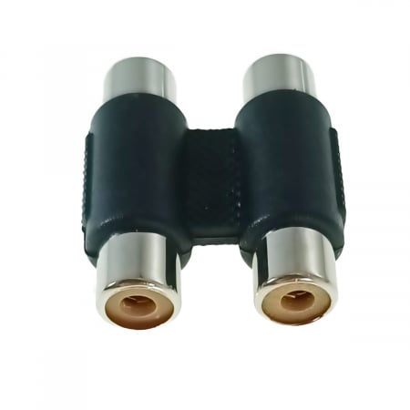 Adaptoare audio - Adaptor audio 2xRCA mama la 2xRCA mama, Xtreme 02596, de prelungire si conectare, negru