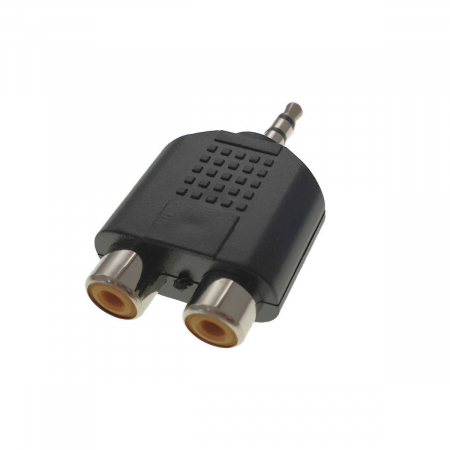 Adaptoare audio - Adaptor audio stereo jack 3,5mm la 2 prize RCA
