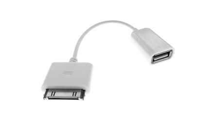 USB la Apple dock 30-pin - Adaptor compatibil cu Apple's 30 pin la conector USB tip A mama, alb