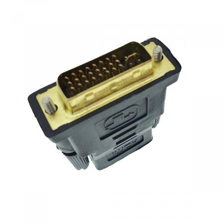 Adaptor DVI (24+5) tata la HDMI mama, bidirectional, negru [5]