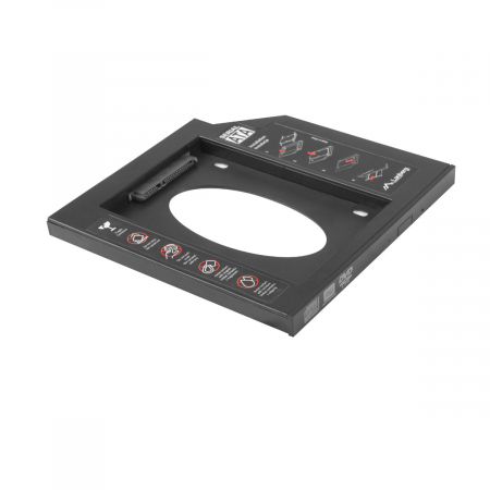 Adaptor HDD Caddy HDD/SSD, pentru unitati optice de tipul 9.5 mm, IF-SATA-10 [1]