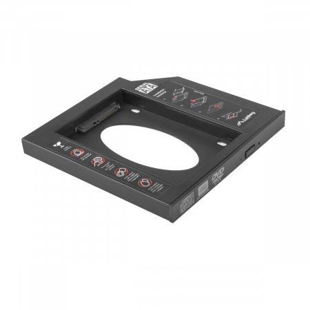 Adaptor subtire pentru HDD, Lanberg, 5.25''->2.5'', 12.7mm [1]