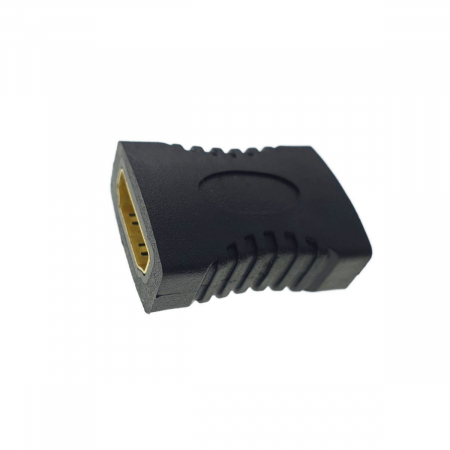 Adaptor HDMI AF mama la HDMI AF mama, contacte aurite, negru [3]
