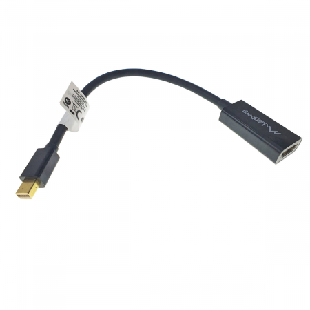 Adaptoare DisplayPort - Adaptor Lanberg 40868, DisplayPort mini tata la HDMI mama, lungime 20 cm , rezolutie maxima pana la 1920 x 1200 (1080p) la 60 Hz, negru