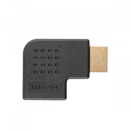 Adaptor Lanberg 42743, HDMI tata la HDMI mama, unghi 90 grade la dreapta [1]