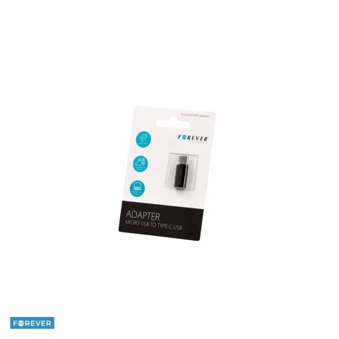 Adaptoare microUSB - Adaptor microUSB mama la USB-C tata, 10W, 2A, in blister, negru