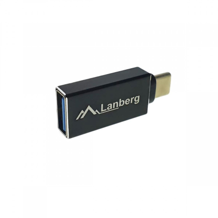 Adaptoare Type C - Adaptor , Lanberg , USB C(tata)/USB A mama 3.1 , negru