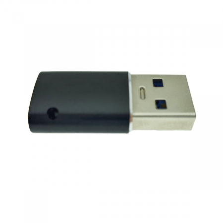 Adaptor OTG USB 3.1 tata la USB tip C mama, carcasa aluminiu, Data C 081, cu orificiu de prindere, alimentare si transfer de date, negru [2]