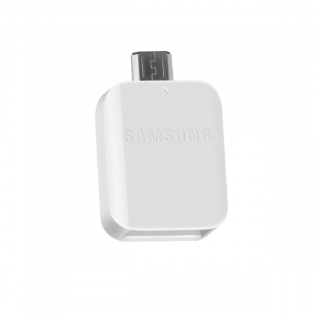 Adaptoare smartphone - Adaptor OTG USB tip A mama la microUSB tata, Samsung GH98-09728A, alb