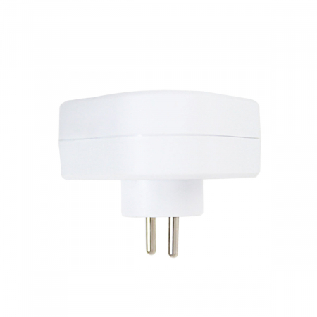 Adaptor priza tripla triunghiulara, 3680W, 16A, cu impamantare, dimensiuni 87 x 87 x 75 mm, alb [3]