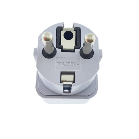 Adaptor Priza UK la EU 10A/250V - Compact Alb - Solutie Rapida Calatorii [1]