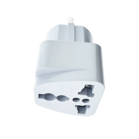 Adaptoare priza - Adaptor Priza UK la EU 10A/250V - Compact Alb - Solutie Rapida Calatorii