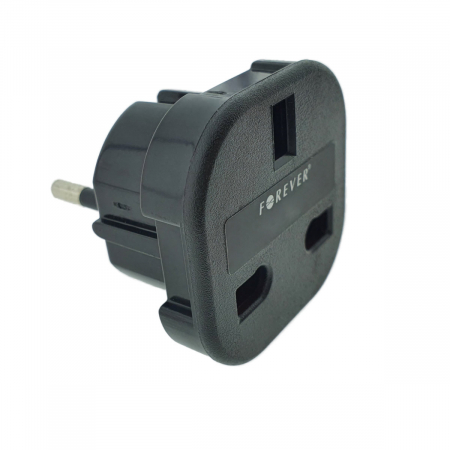 Adaptor priza UK la tip priza Europa, Forever 39437, negru [4]
