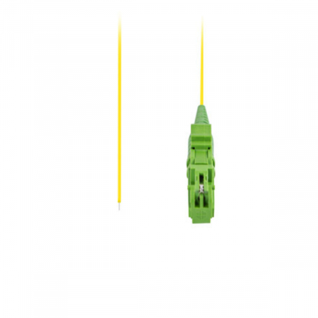 Adaptor retea fibra optica coada/Pigtail cu conector E2000/APC, lungime 2m, Lanberg 43354, Easy Strip SM OS2 G657A1, galben [1]