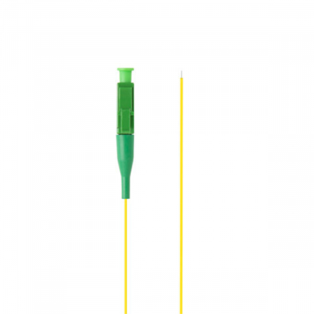 Adaptor retea fibra optica coada/Pigtail cu conector LC/APC, lungime 2m, Lanberg 43348, Easy Strip SM OS2 G657A1, galben [1]