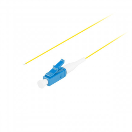 Adaptor retea fibra optica coada/Pigtail cu conector LC/UPC, lungime 2m, Lanberg 43349, Easy Strip SM G657A1, galben [1]