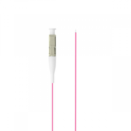 Adaptoare priza retea - Adaptor retea fibra optica coada/Pigtail cu conector LC/UPC, lungime 2m, Lanberg 43359, Easy Strip MM OM4, violet