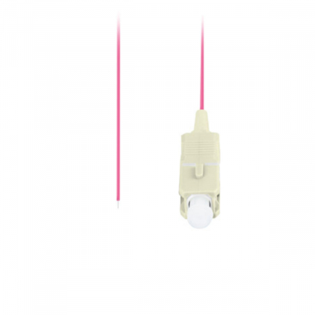 Adaptor retea fibra optica coada/Pigtail cu conector SC/UPC, lungime 2m, Lanberg 43357, Easy Strip MM OM4, violet [2]