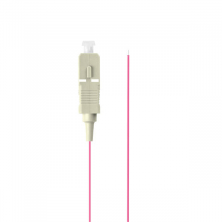 Adaptoare priza retea - Adaptor retea fibra optica coada/Pigtail cu conector SC/UPC, lungime 2m, Lanberg 43357, Easy Strip MM OM4, violet