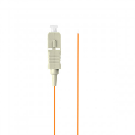 Adaptoare priza retea - Adaptor retea fibra optica coada/Pigtail cu conector SC/UPC, lungime 2m, Lanberg 43366, Easy Strip MM OM2, portocaliu