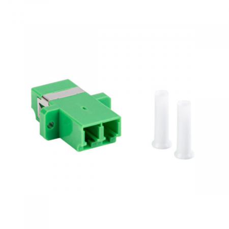 Adaptoare priza retea - Adaptor retea fibra optica cu conectori LC/APC, Lanberg 43373, SM, DUPLEX, verde