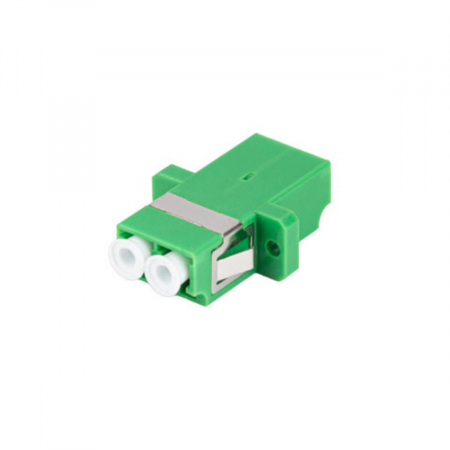 Adaptor retea fibra optica cu conectori LC/APC, Lanberg 43373, SM, DUPLEX, verde [1]