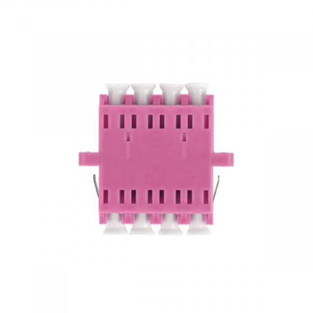 Adaptor retea fibra optica cu conectori LC/UPC, Lanberg 43378, MM QUAD OM4, violet [3]