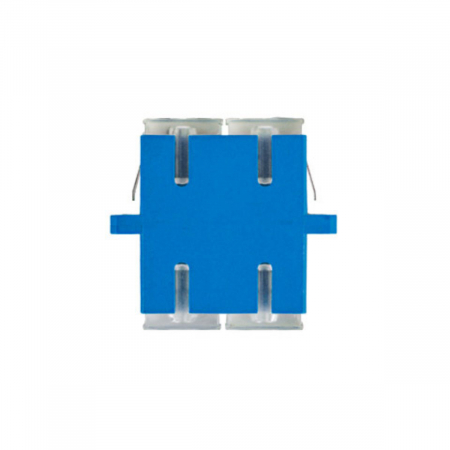 Adaptor retea fibra optica cu conectori SC/UPC, Lanberg 43367, SM DUPLEX, capace transparente, albastru [3]