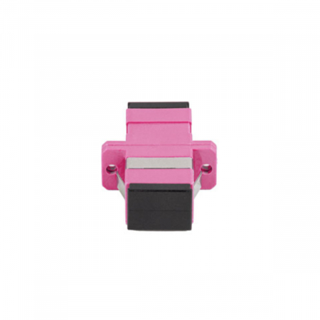 Adaptor retea fibra optica cu conectori SC/UPC, Lanberg 43369, MM SIMPLEX OM4, violet [2]